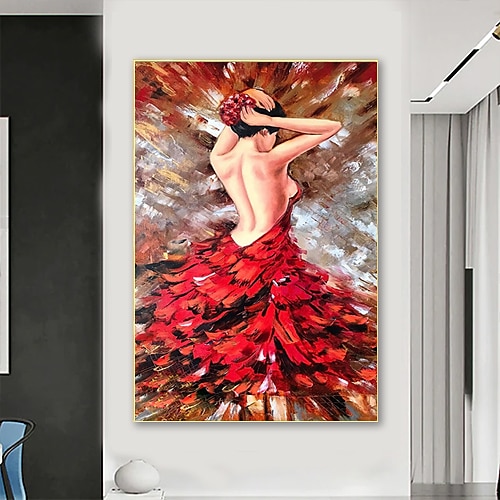 Dipinto A Mano Dipinto A Mano Ballerina Dipinto Ad Olio Originale Commissione Dipinto Balletto Verticale Wall Art Fine Picture Red Wall Art Room Decor del 2026 a $53.99 –P3