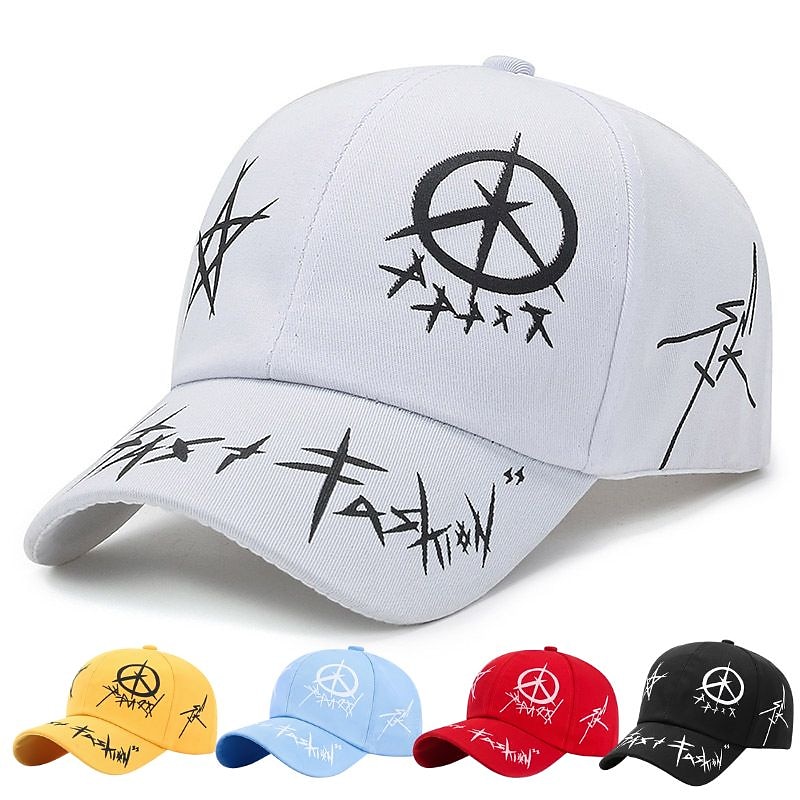 New Fashion Graffiti Printed Baseball Outdoor Cotton Sun Hat Men