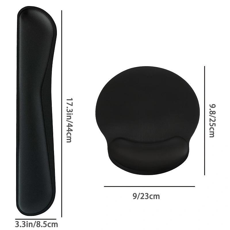1 Set Black Memory Sponge Mouse Mat Gaming Mechanical Keyboard Anti Slip Wrist Rest Pad Ergonomic Hand Wrist Support Cushion 2025 - $14.99 –P4