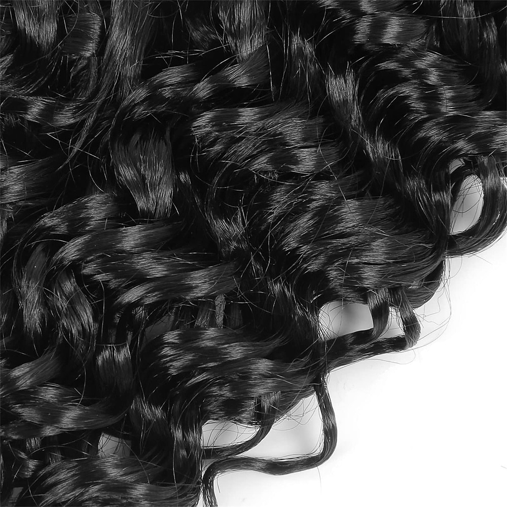 8 Packs Curly Crochet Hair GoGo Curl Crochet hair for Women Deep Wave Braiding  hair,Synthetic Bohemian Crochet Braid Water Wave Crochet hair Extensions  (1B/30, 18inch) price in Saudi Arabia