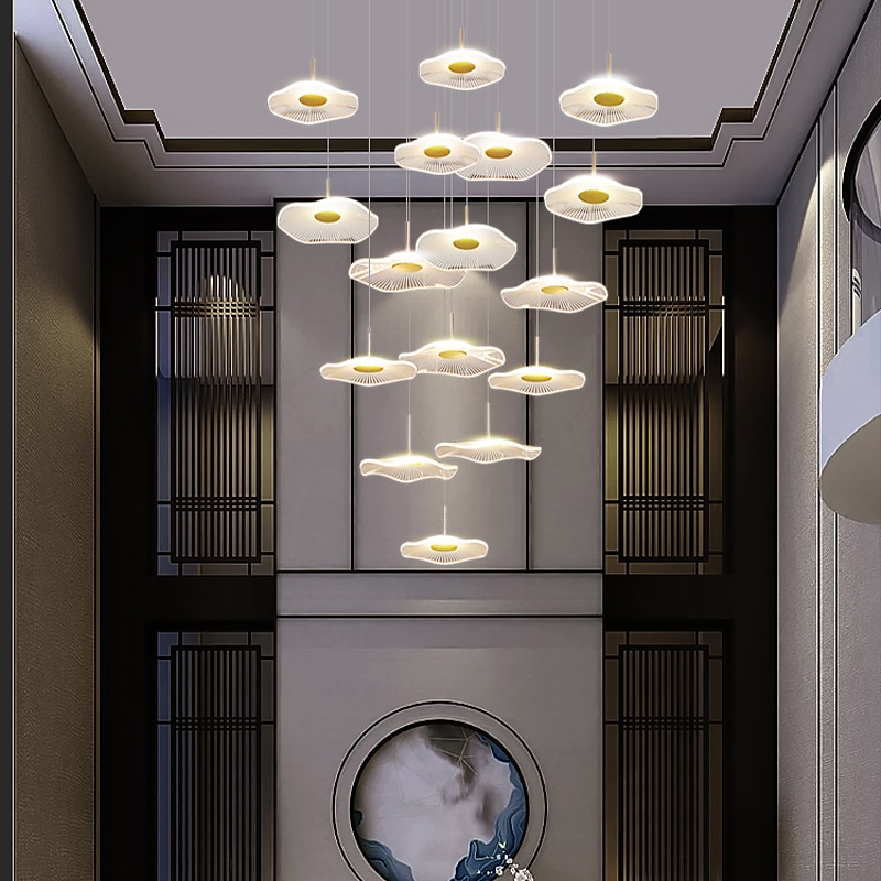 180 cm Enkelt design Øyesign Anheng Lys Metall Akryl galvanisert Malte overflater Moderne Nordisk stil 110-120V 220-240V 2025 - $223.49 –P2