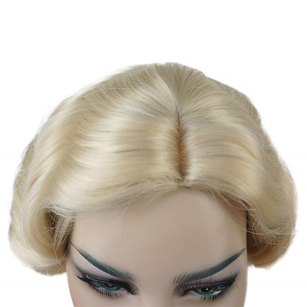 Parrucca Vintage Festa Cosplay Leggera Butterscotch Capelli Corti Ondulati Flapper Accessorio Parrucca Halloween del 2025 a $19.49 –P15
