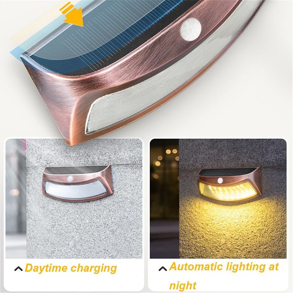 wandlampen op zonne-energie led-hekverlichting buiten waterdicht ip65 zonne-licht decor voor achtertuin patio stap muur tuin tuin 2026 - $33.99 –P9