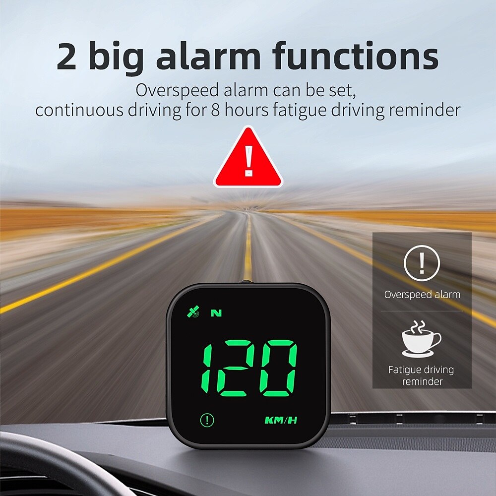 G4S HUD GPS Head Up Display LED Auto Speedometer Electronics Digital Alarm Reminder GPS HUD Car Accessories for All Cars 2025 - $43.99 –P8