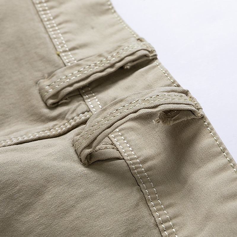 Voor heren Cargoshorts korte broek Wandelshorts Meerdere zakken Effen Buitensporten Streetwear Cargoshorts Korte broeken Leger groen Licht Grijs 2025 - $35.99 –P12