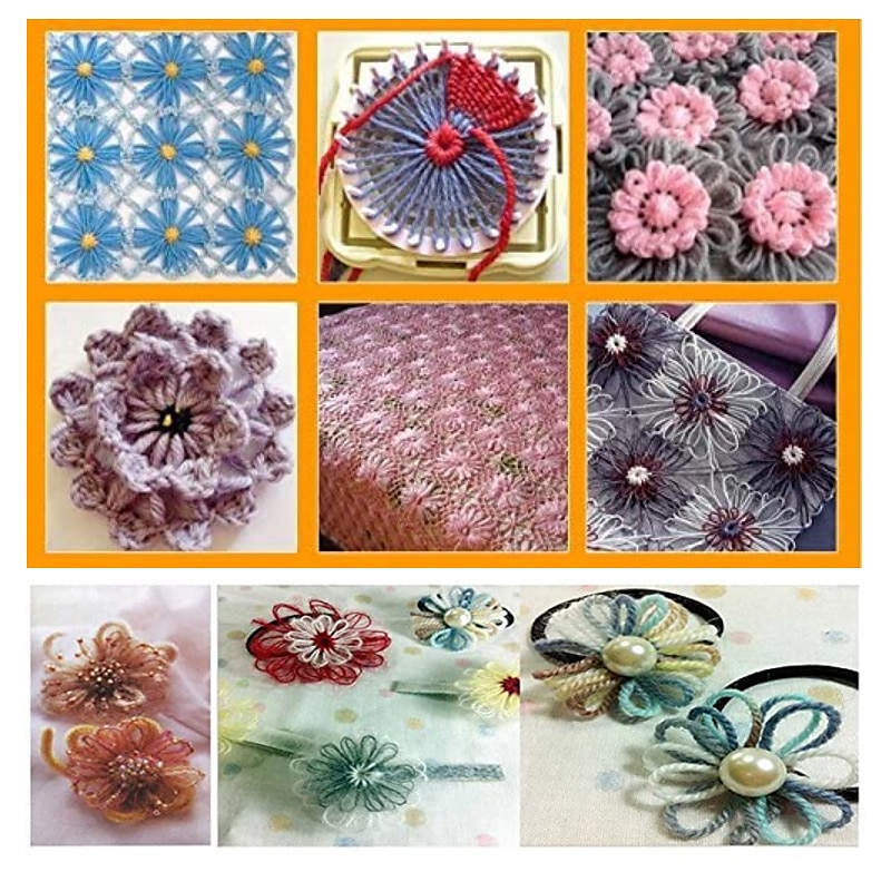 naald hobby weefgetouw breimachine diy weven hulpmiddel breimachine kleur stiksels tool bloem weefgetouw breien 2025 - $15.49 –P4