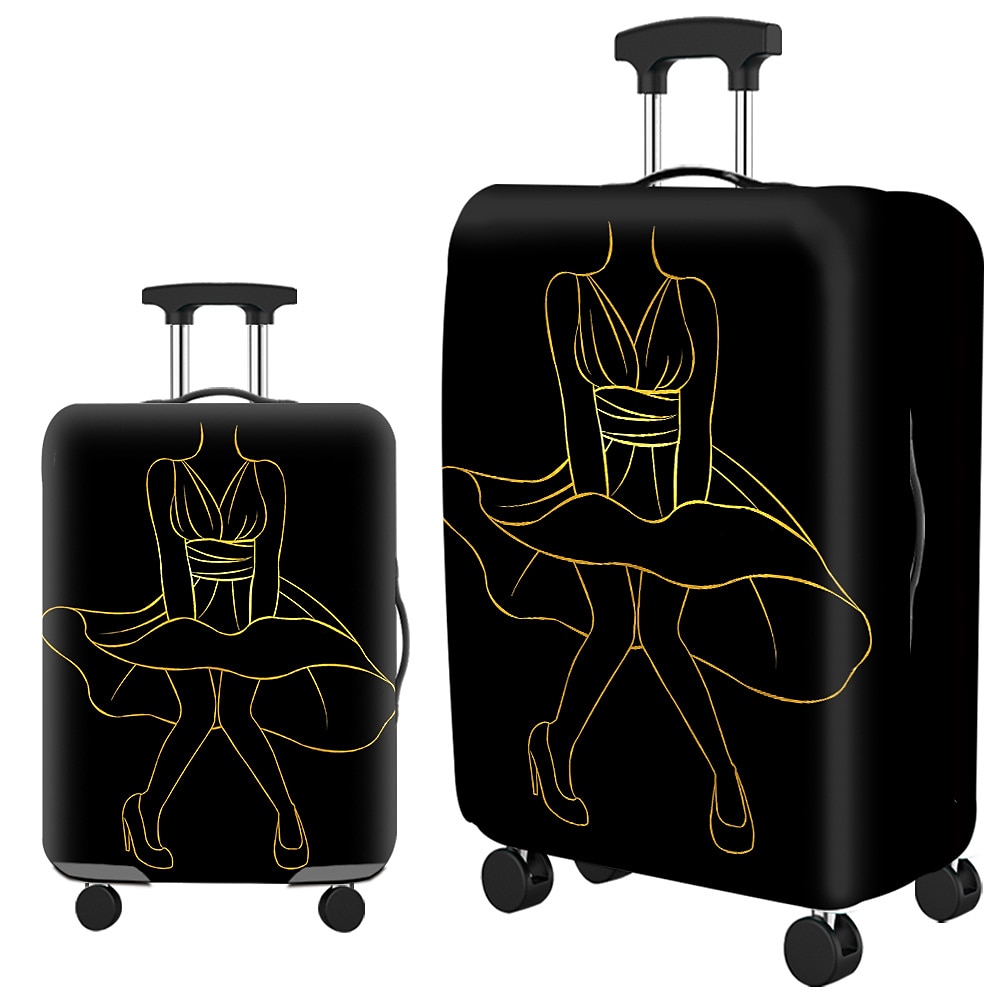 Durable Travel Luggage Cover, Dacron Elastic Suitcase Cover Protector, Foldable Washable Luggage Cover Protector 2025 - $12.49 –P19