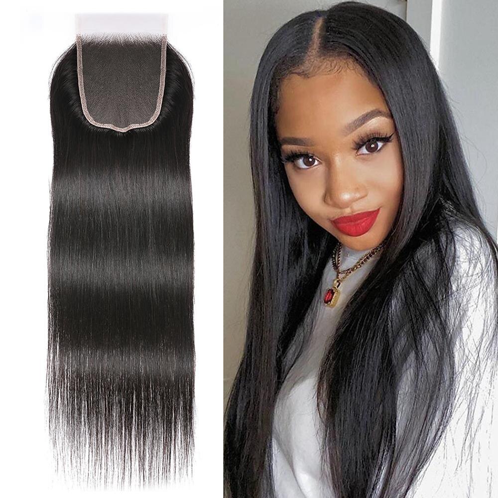 5X5 Lace Closure Lace Frontal Only HD Transparent Lace Closure 12-26inch  Brazilian Straight Lace Frontal Sale For Women 2024 - $114.99