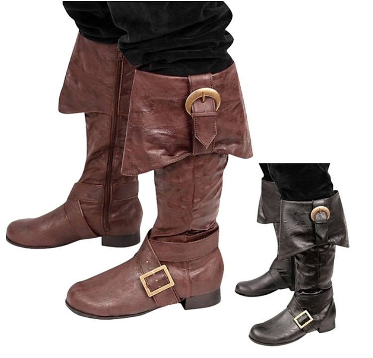 Epocă Medieval Renascentist Încălțăminte Cizme plate de jazz Pirat Viching Cruciat Mată Costume de fancy Bărbați Pentru femei Unisex Celtic Pirat Steampunk Halloween Carnaval Mascaradă Performan 2026 - $95.99 –P3