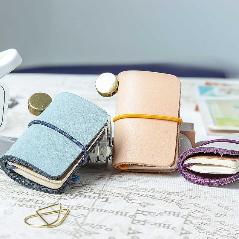 Leder Notizbuch Rein A7 2.9×4.1 Zoll Retro Leder Weiche Abdeckung Tragbar 64 Seiten Notizbuch für Der Reisende Schüler 2025 - $7.99 –P15