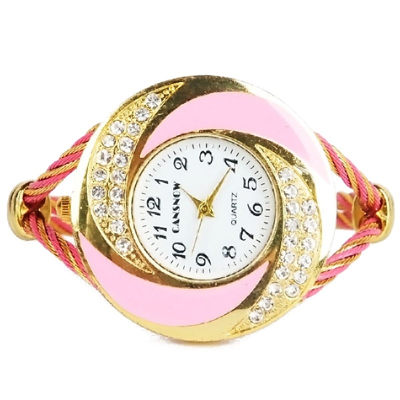 Relojes de marca de lujo para mujer, reloj de pulsera grande con diamantes de imitación, reloj vintage de moda para mujer, reloj saat, relojes femeninos 2025 - $16.99 –P8