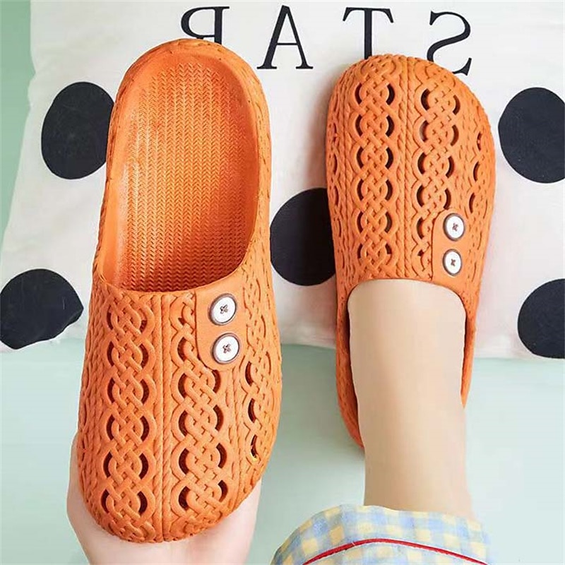 bequeme Schlupfschuhe mit verstellbarem Knopfdesign – leicht, atmungsaktiv und stylisch, ideal für zu Hause, drinnen und in der Freizeit 2025 - $14.99 –P14