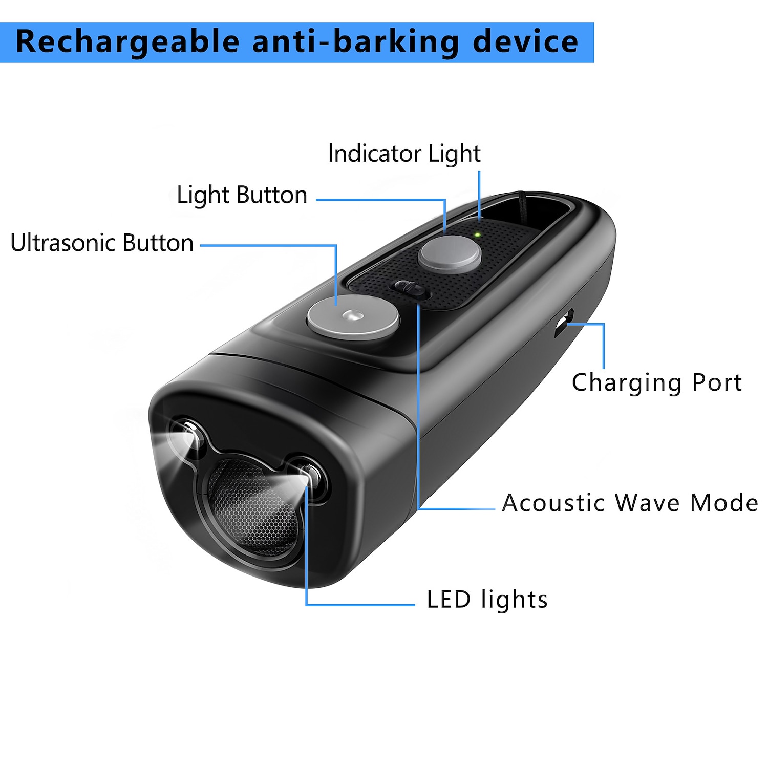 2026年 超音波犬ドライバー人気のデストロイヤー無駄吠え停止装置ペットトレーナー  コレクション – $41.99 –P8