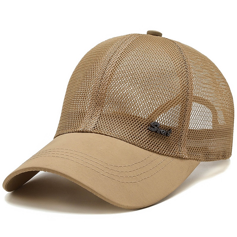 Per uomo Cappellino da baseball Nero Blu Rete Viaggi Stile da spiaggia Esterno Da mare Liscio Regolabile Di tendenza del 2026 a $4.49 –P6