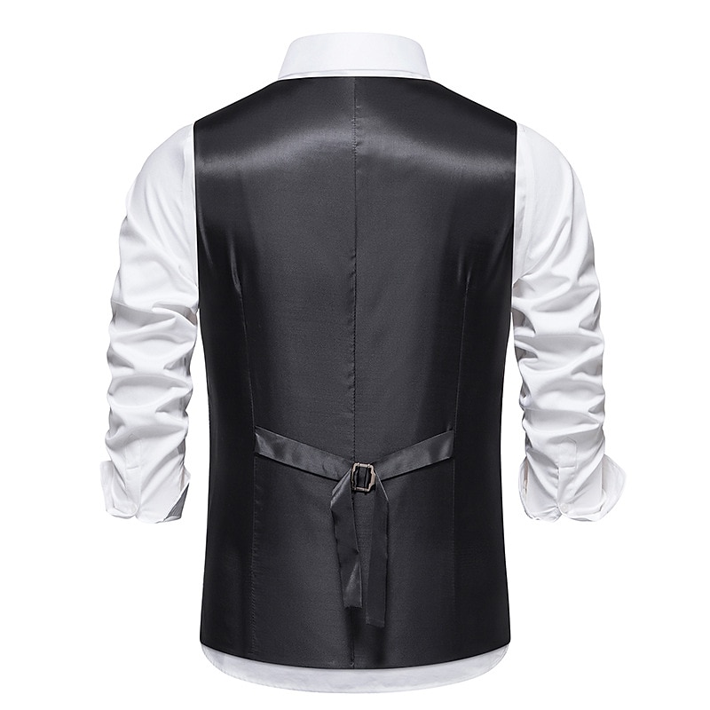 Vintage Anni 1920 Gilet Il grande Gatsby Gentiluomo Testimoni dello Sposo Slim Fit Costume Per uomo Mascherata Matrimonio Ospite di nozze Evento / Festa Adulti Gilet del 2026 a $30.99 –P7