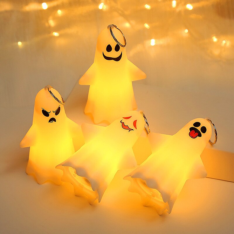 2025年 ハロウィーンの照明付きゴーストランプ、光る装飾 LED ハロウィーン電子小道具、小さなゴーストパーティーペンダントキャンドル、ハロウィーン装飾ゴーストランプ、デスクトップ装飾、ゴーストパーティー小道具ペンダント  コレクション – $4.99 –P3