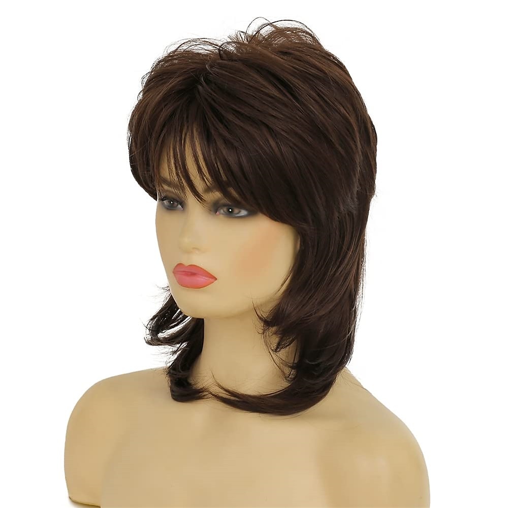 parrucca bionda mullet dai cloud per donna parrucca a strati ispida lunga fino alle spalle parrucche anni '70 e '80 parrucche cosplay parrucche per capelli giornalieri parrucca di carnevale del 2025 a $22.99 –P7