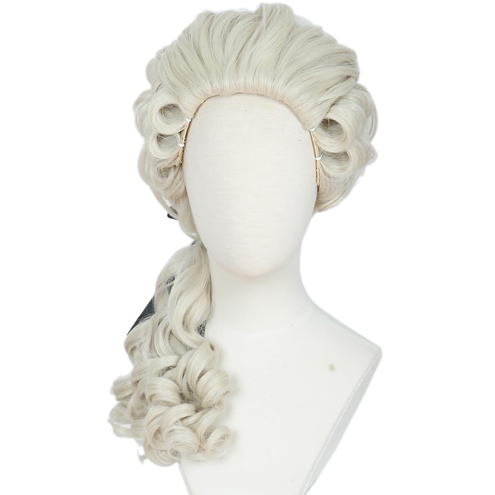 Lockige Perücke Hellblond Karneval Cosplay Kostümperücke für Party Halloween Perücken 2025 - $19.99 –P1