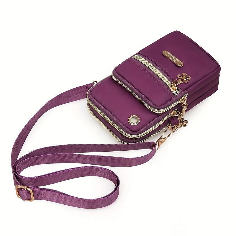 nowe balonowe torby crossbody na telefon komórkowy dla kobiet moda damska torba na ramię etui na telefon komórkowy z wtyczką słuchawkową 3-warstwowy portfel 2025 - $15.99 –P9