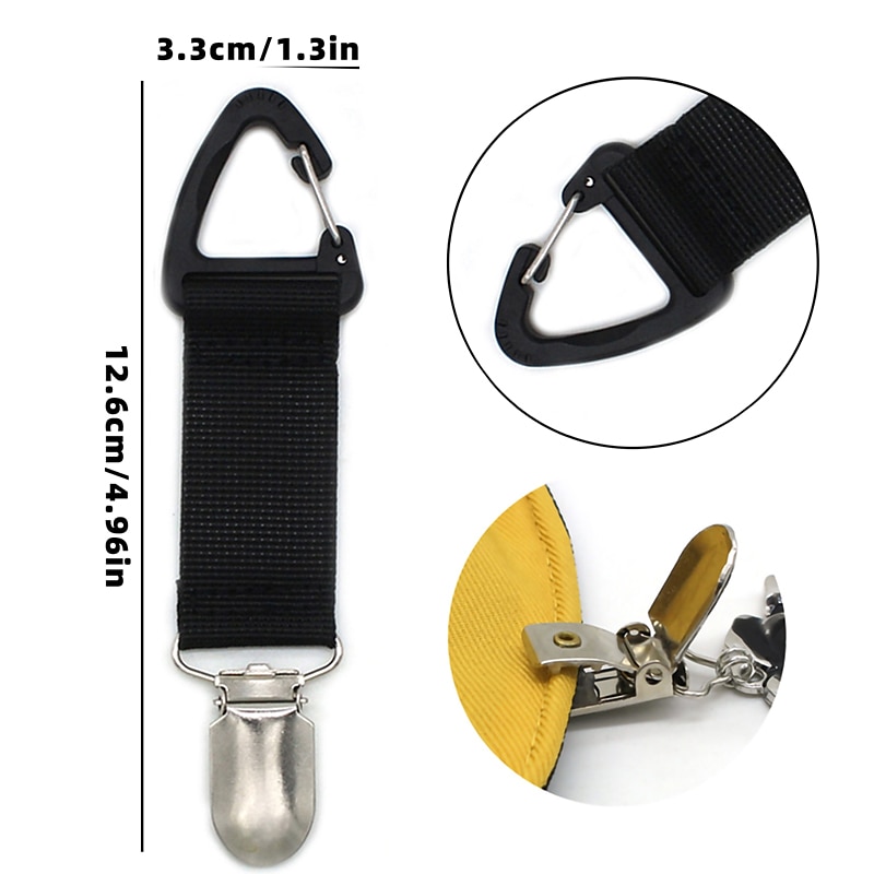 Hutclip zum Aufhängen an der Tasche, Handtasche, Rucksack, Gepäck für Kinder, Erwachsene, Outdoor-Reisen, Strandzubehör 2025 - $7.49 –P1