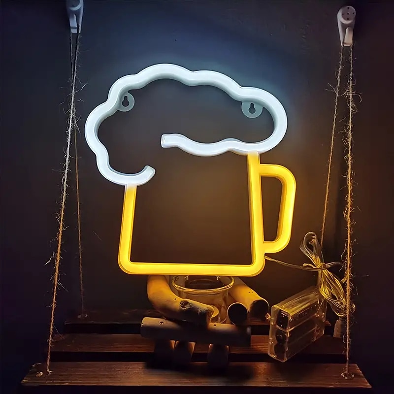 2026年 オクトーバーフェストビール型 LED ネオンサイン USB バッテリー駆動ネオンライトスイッチ付き寝室結婚式誕生日パーティーゲームルーム家の壁の装飾  コレクション – $19.99 –P8