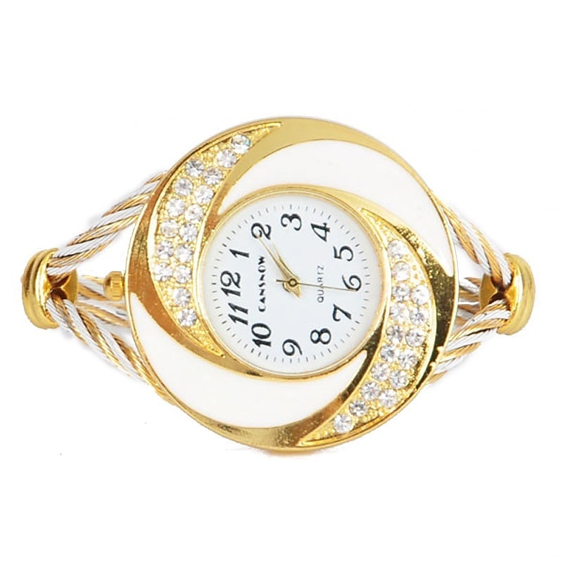 Relojes de marca de lujo para mujer, reloj de pulsera grande con diamantes de imitación, reloj vintage de moda para mujer, reloj saat, relojes femeninos 2025 - $16.99 –P5