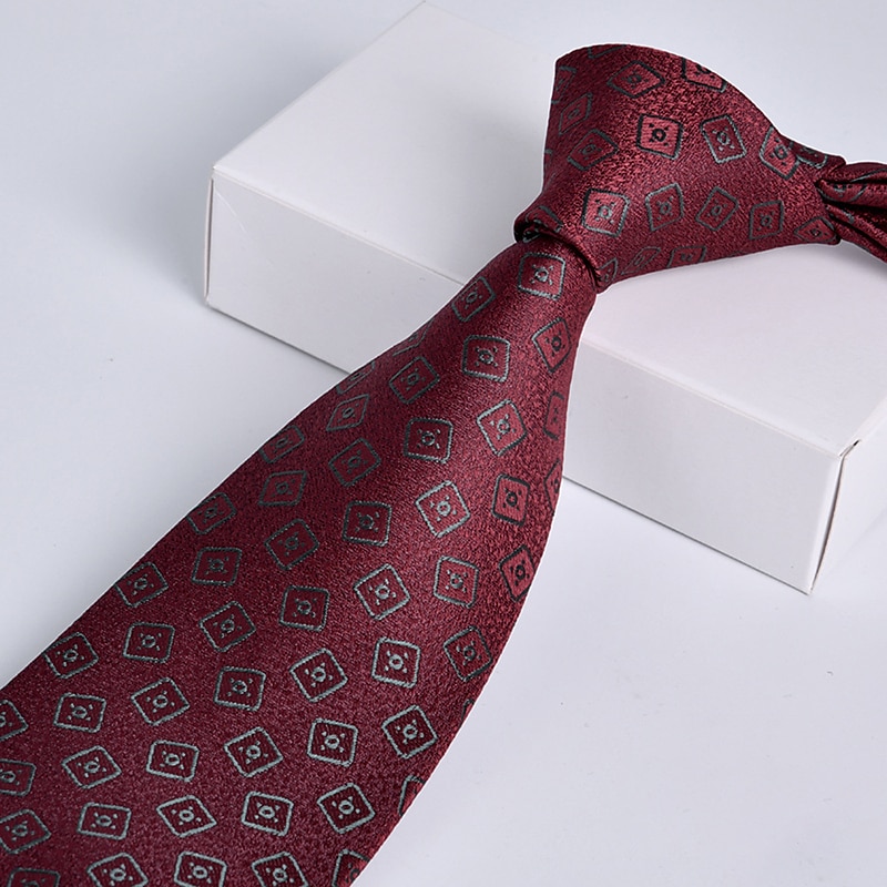 Homme Cravate Cravates Classique Imprimer Imprime Mariage Fête d'anniversaire de 2025 ? $8.99 –P2