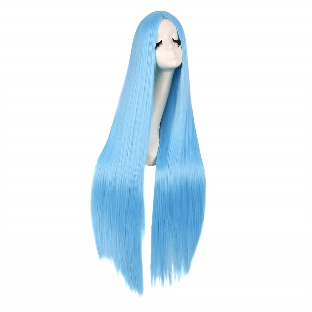 40/100cm měkká rovná dlouhá cosplay paruka Halloween cosplay párty paruky 2025 - $17.49 –P13