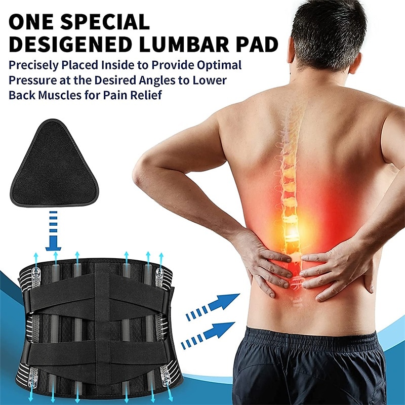Double Pull Back Lumbar Support Belt Waist Orthopedic Brace Men Women Corset Spine Decompression Waist Trainer Pain Relief 2025 - $41.99 –P8