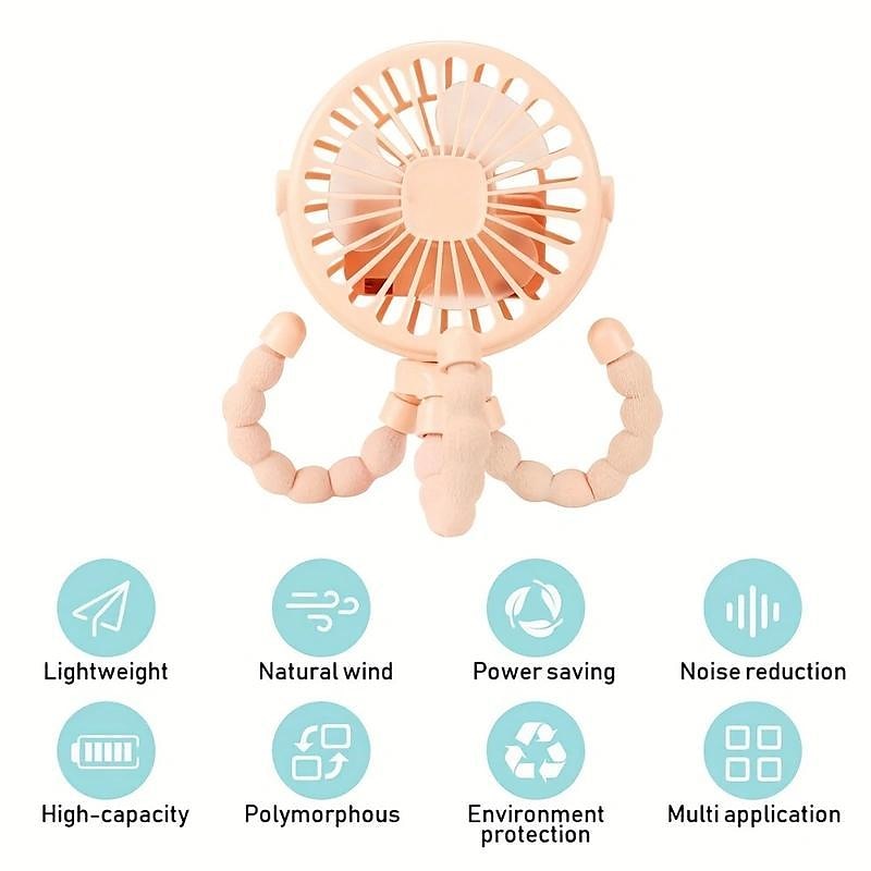 Halter Neck Bladeless Fan – USB Rechargeable Portable Waist-Hanging Fan with 3-Speed Adjustment and Body Rotation 2025 - $12.99 –P9