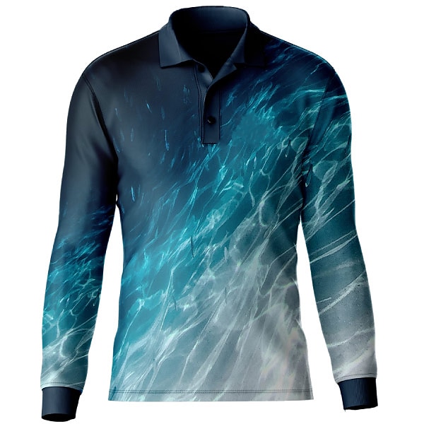 Men's Fishing Shirt Outdoor Long Sleeve UV Protection Breathable