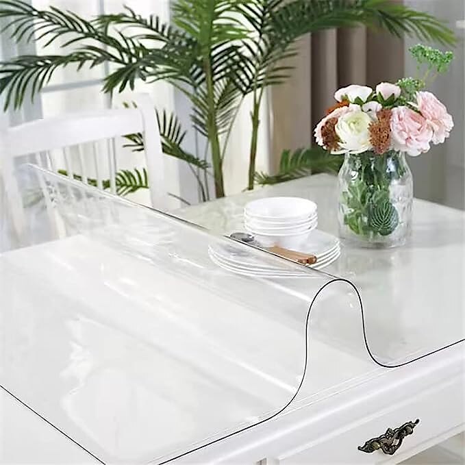 Soft Glass Table Cloth 1.5mm PVC Transparent Tablecloth Waterproof Rectangular Table Cover Pad Kitchen Oil-Proof Table Mat 2025 - $17.49 –P5