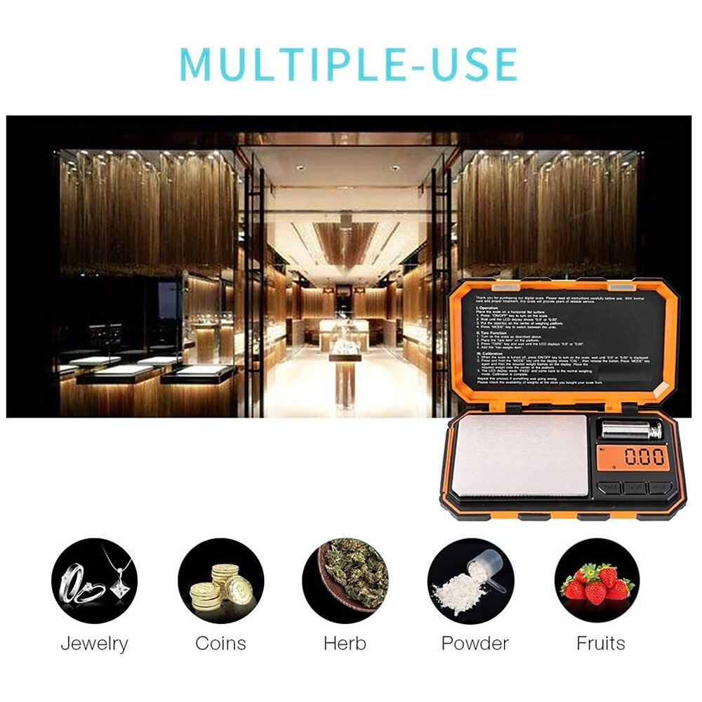 Digital Mini Scale 200g /0.01g Pocket Scale 50g Calibration Weight LCD Backlit Display Electronic Smart Scale 2025 - $28.99 –P2