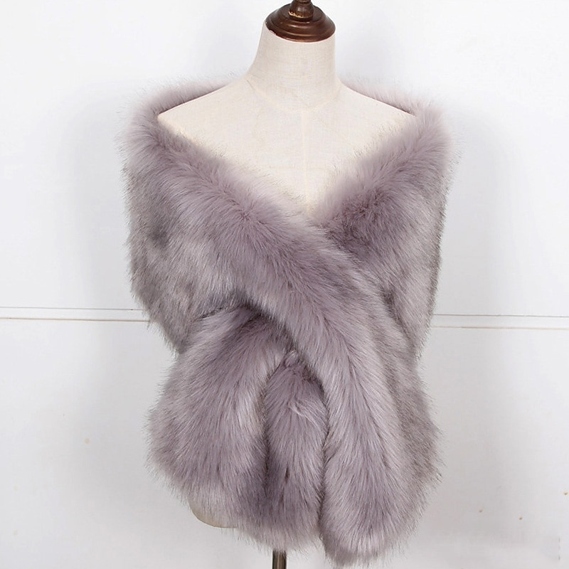 Elegant Urlați 20 de ani Anii 1920 Şal de blană artificială Gatsby Charleston Costume de fancy Pentru femei ziua îndragostiților Mascaradă Zilnic Petrecere Nuntă Adulți Șal Primăvară Toamna iarna 2026 - $59.99 –P1