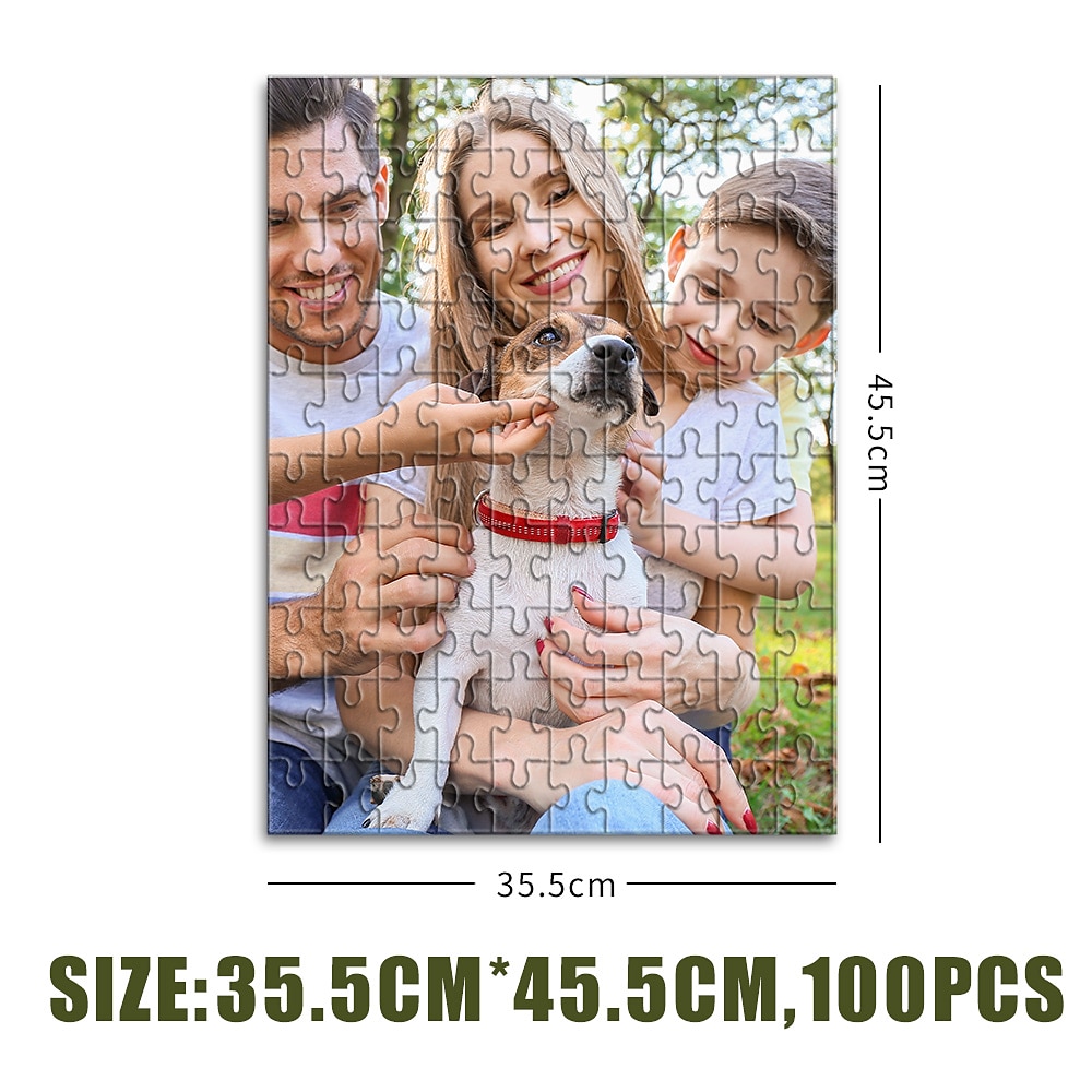 spersonalizowane świąteczne fotopuzzle prezent obrazkowy prezenty, puzzle niestandardowe puzzle białe kartki papieru do stworzenia spersonalizowanego prezentu 500 sztuk/100 sztuk kobiety/mężczyźni 2025 - $25.99 –P6