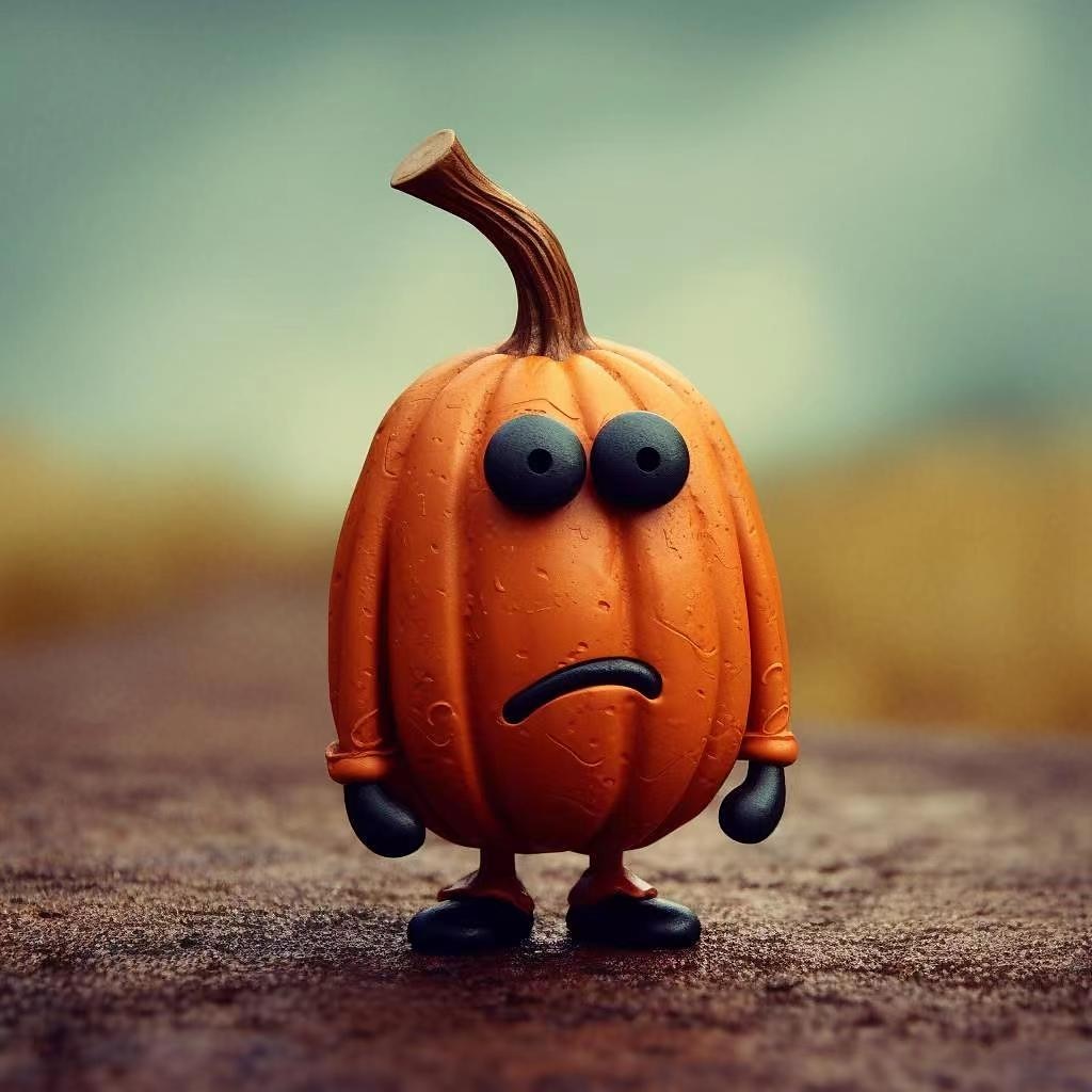 Halloweenská figurka z dýňové pryskyřice – strašidelná dýňová dekorace pro venkovní, domácí dekoraci a párty – perfektní pryskyřicová ozdoba 2025 - $17.49 –P6