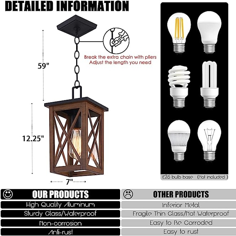 31 cm Design a isola Luci Pendenti Metallo Stile vintage Industriale Finiture verniciate Vintage Paese 110-120V 220-240V del 2025 a $229.99 –P7