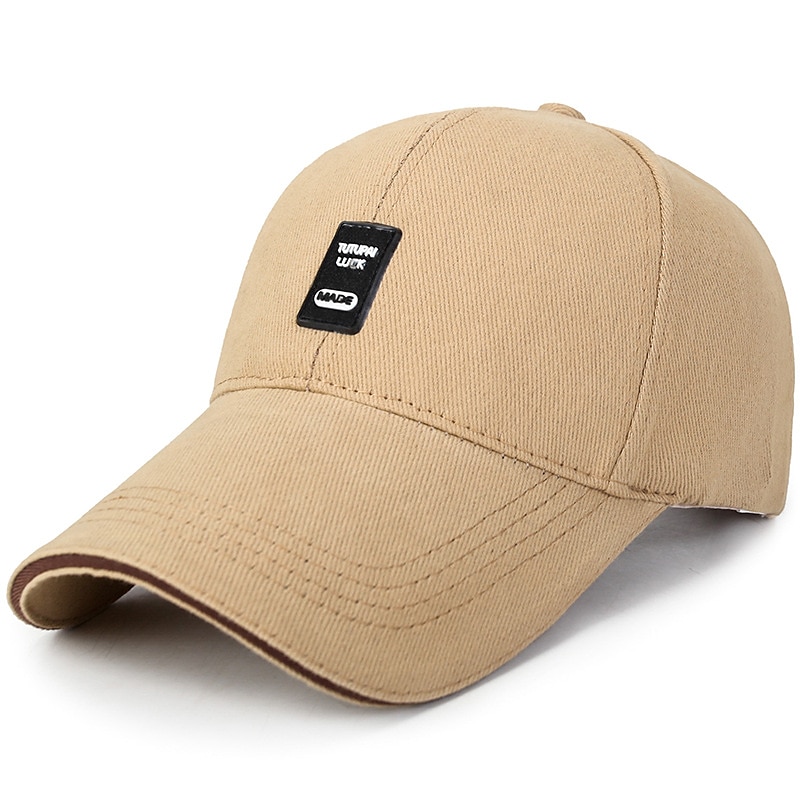 Men's Baseball Cap Black White Cotton Travel Beach Outdoor Vacation Plain Adjustable Fashion 2025 - $8.49 –P10