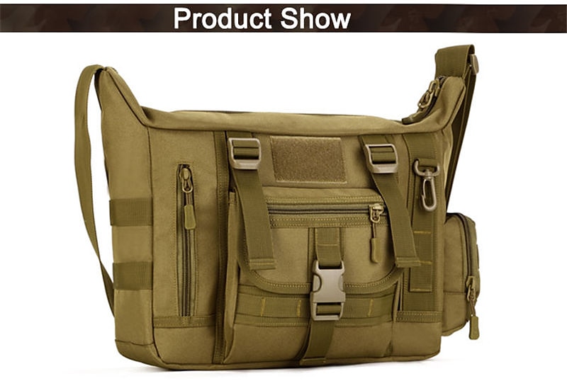 Men's Computer Bag Army Fan Camouflage Shoulder Bag  Large Messenger Bag Ipad3 Men's Bag A4 Book Leisure Bag 2025 - $36.99 –P4