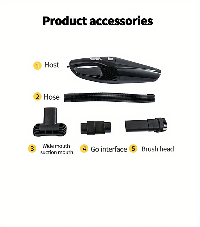 auto stofzuiger nat en droog mini draadloze auto stofzuiger handheld oplaadbare krachtige stofzuiger 2025 - $31.99 –P12