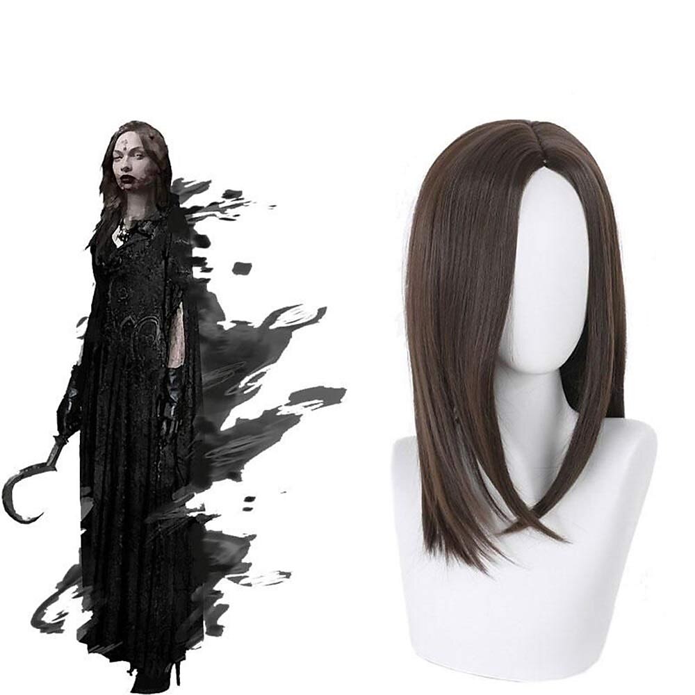 Resident Evil 8 figlie vampiro 3 stili Parrucche cosplay castane Parrucche di Halloween del 2025 a $32.99 –P3