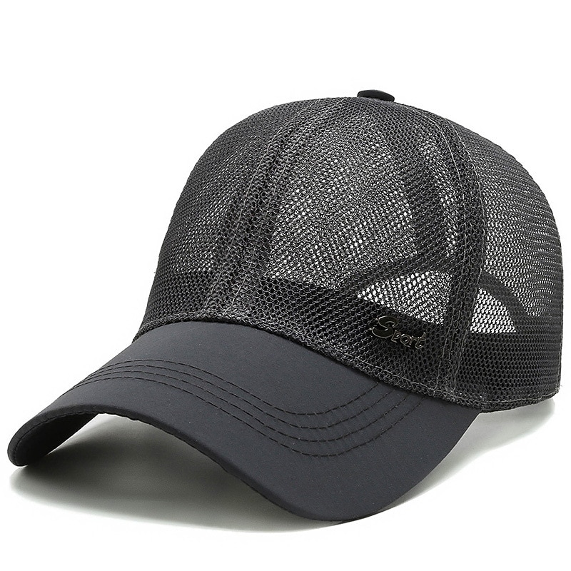 Per uomo Cappellino da baseball Nero Blu Rete Viaggi Stile da spiaggia Esterno Da mare Liscio Regolabile Di tendenza del 2026 a $4.49 –P8