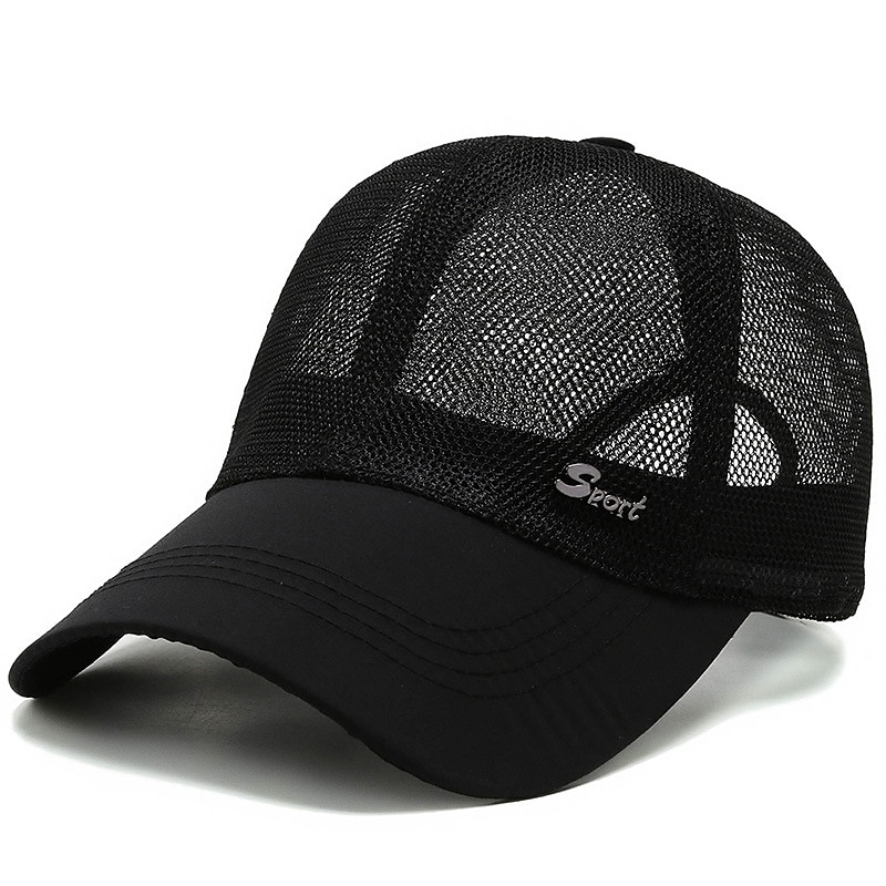 Per uomo Cappellino da baseball Nero Blu Rete Viaggi Stile da spiaggia Esterno Da mare Liscio Regolabile Di tendenza del 2026 a $4.49 –P7