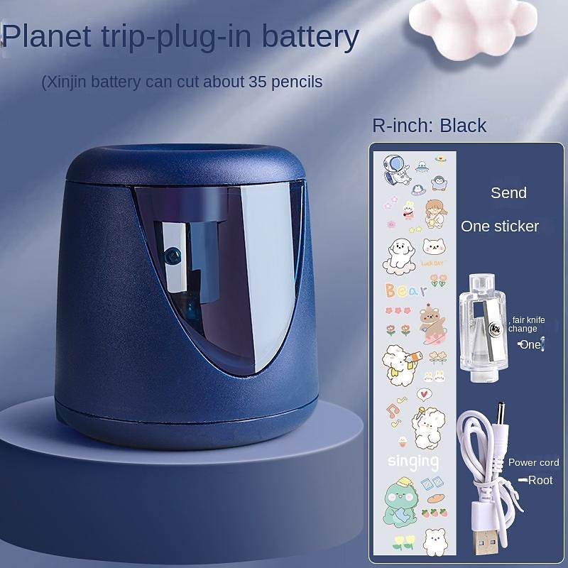 USB Rechargeable Electric Pencil Sharpener, Heavy-Duty Mechanical Design, Multi-Function for School & Office Use, Ideal Gift for Students and Children 2025 - $12.99 –P9