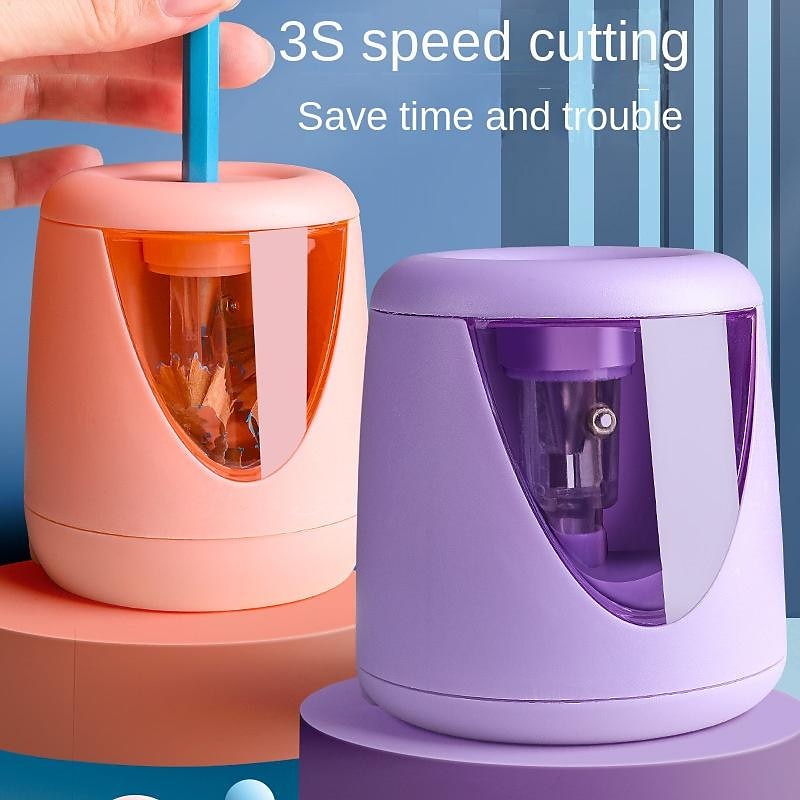 USB Rechargeable Electric Pencil Sharpener, Heavy-Duty Mechanical Design, Multi-Function for School & Office Use, Ideal Gift for Students and Children 2025 - $12.99 –P1