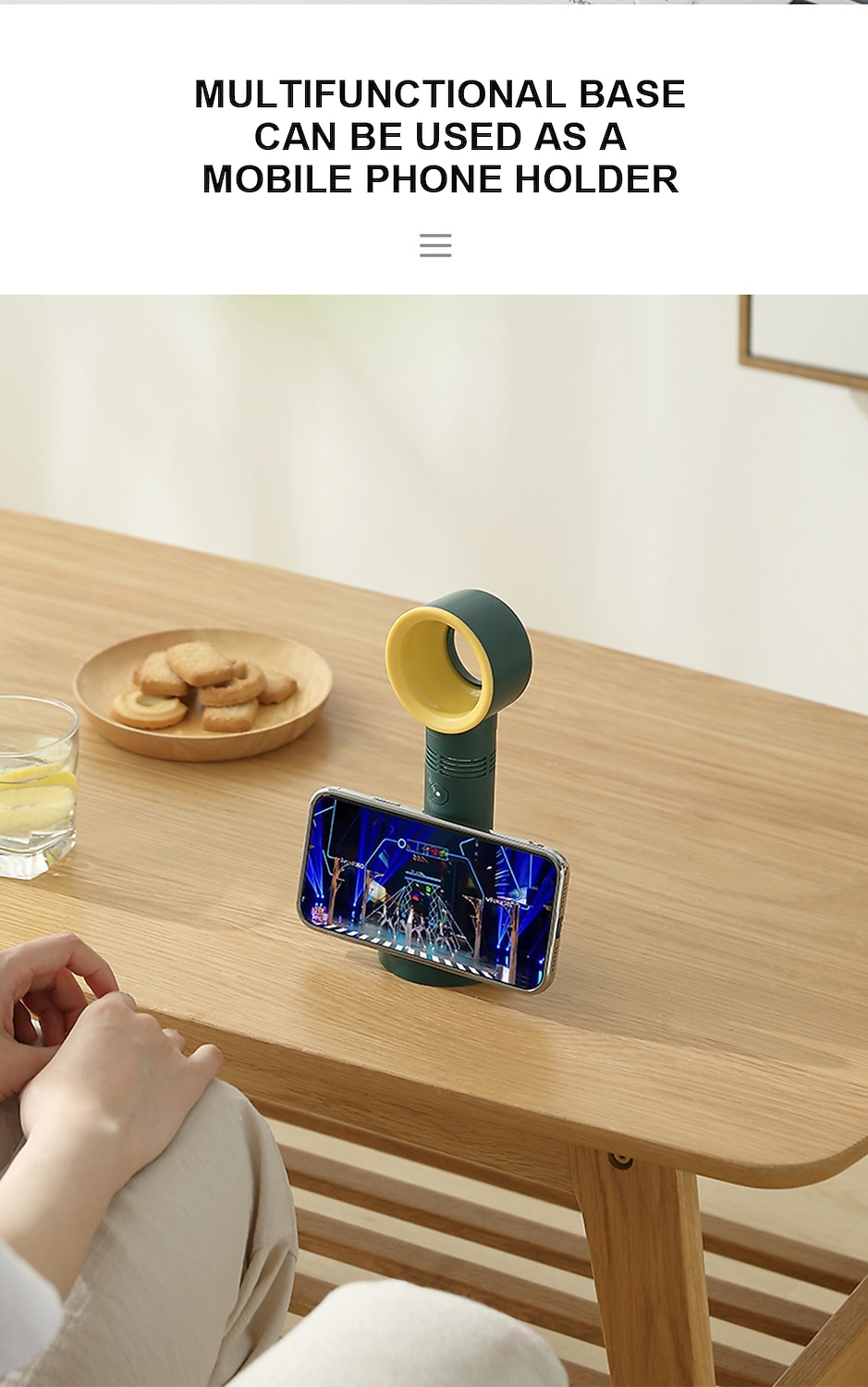 Bladeless Handheld Fan – USB Rechargeable Silent Electric Fan for Desk or Travel, Turbo Design 2025 - $19.99 –P12
