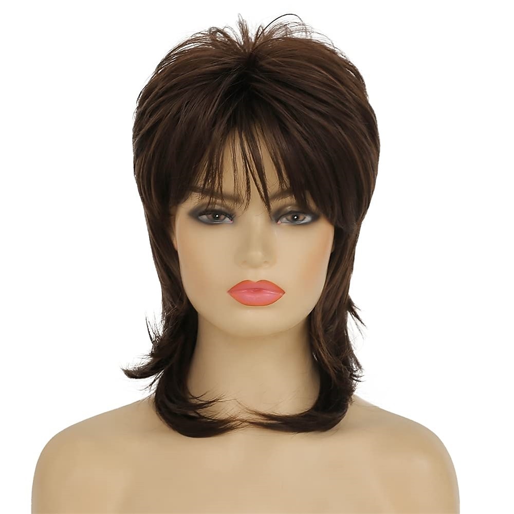 parrucca bionda mullet dai cloud per donna parrucca a strati ispida lunga fino alle spalle parrucche anni '70 e '80 parrucche cosplay parrucche per capelli giornalieri parrucca di carnevale del 2025 a $22.99 –P5