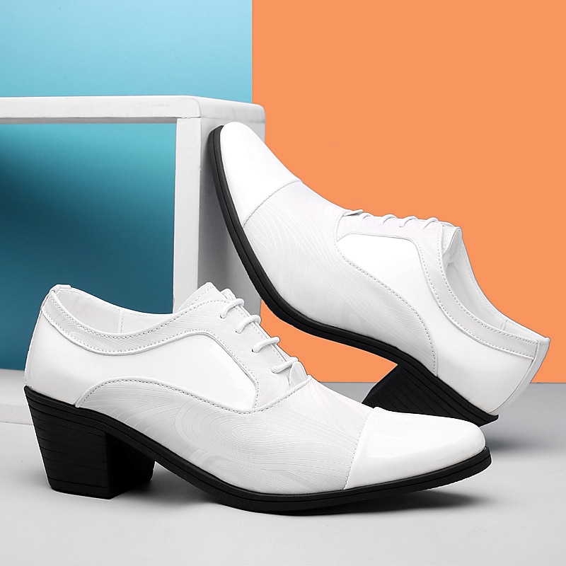 miesten kiiltonahkaiset mekkokengät – tyylikkäät muodolliset oxford-nauhakorkonauhat erikoistilaisuuksiin 2026 - $64.99 –P4