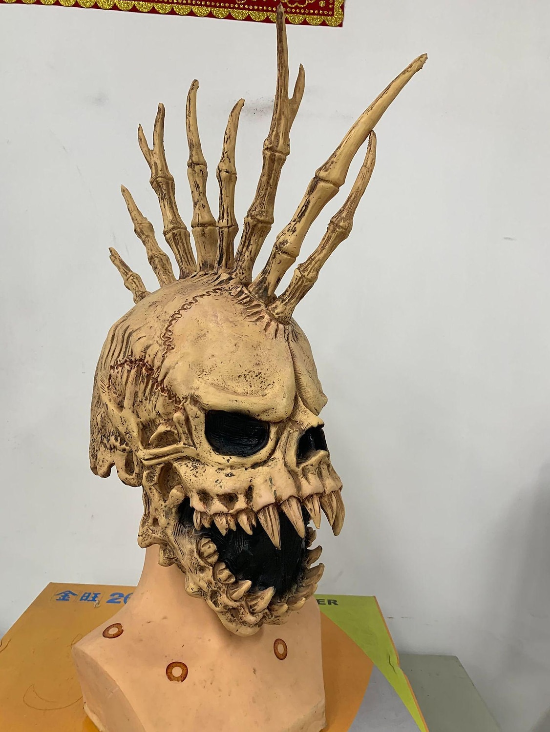 Halloween Skull Mask Scary Full Head Skeleton Headgear Creepy Biochemical Mask Realistic Halloween Cosplay Latex Horror 2025 - $29.99 –P2