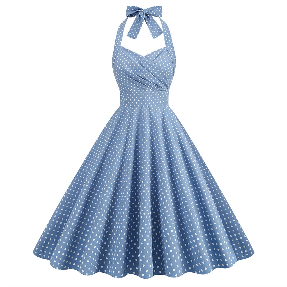 Retró 1950-es Rockabilly A-Line ruha Swing ruha Pánt Pöttyös Jelmez Női Álarcos mulatság Alkalmi / Napi Lánybúcsú Felnőttek Ruha Hazatérő ruhák Tavaszi nyár 2025 - $45.99 –P3